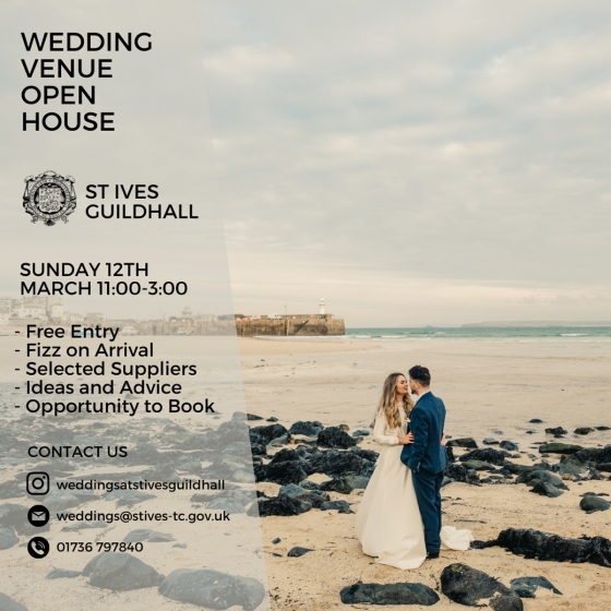 Wedding open house at St Ives Guildhall
